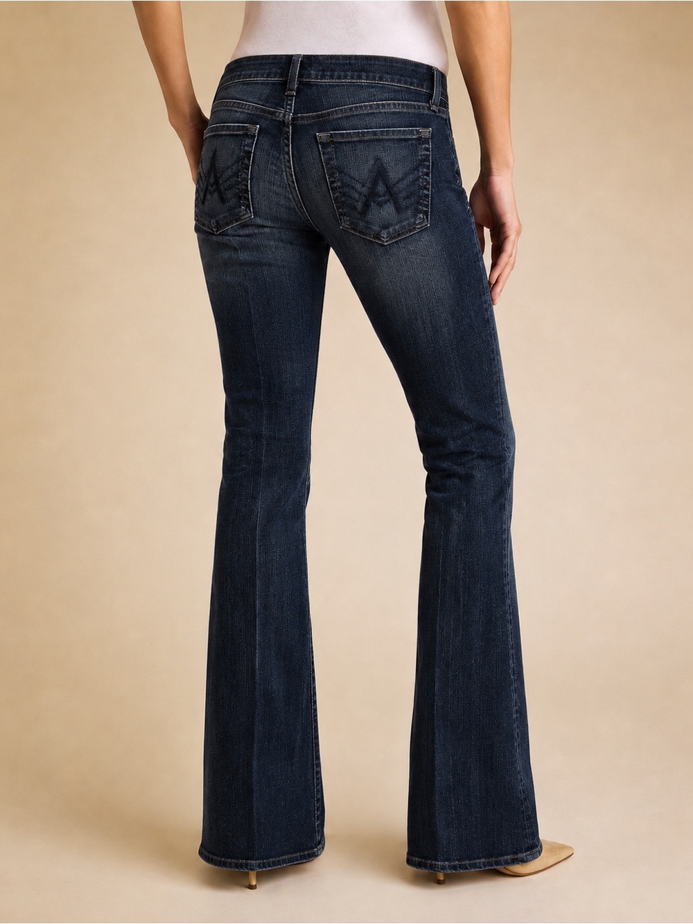 7 For All Mankind A Pocket Bootcut Jeans Women’s 27 Dark Wash Y2K Designer